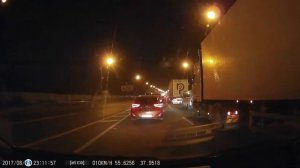 Трасса М5 Е30 Москва - Гавриловское. Лето 2017. Ночь.