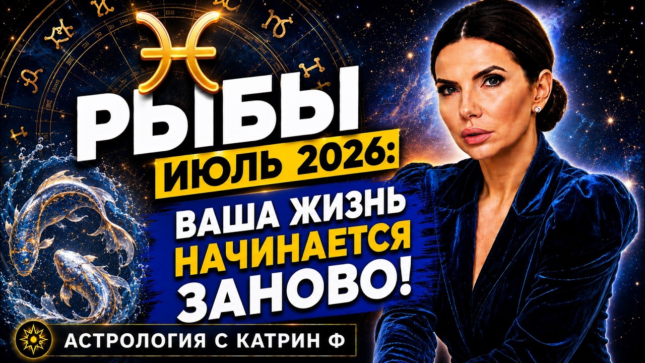 🐟РЫБЫ ИЮЛЬ 2026 ВАША ЖИЗНЬ НАЧИНАЕТСЯ 💥ЗАНОВО 🪐АСТРОЛОГИЯ С КАТРИН Ф💖