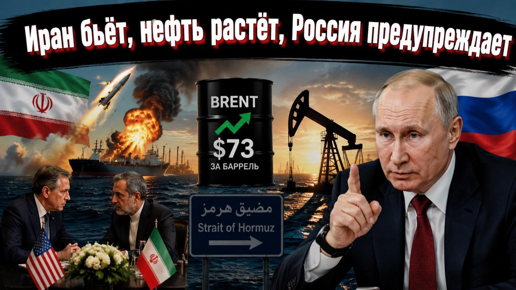 Ормуз, Brent и Кремль: как эскалация в Персидском заливе совпала с предупреждением Путина смотреть онлайн