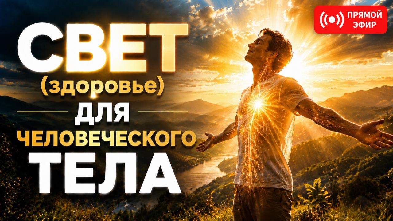 СВЕТ (здоровье) ДЛЯ ЧЕЛОВЕЧЕСКОГО ТЕЛА