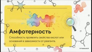 Химия 11 класс 20 Неорганические и органические амфотерные соединения
