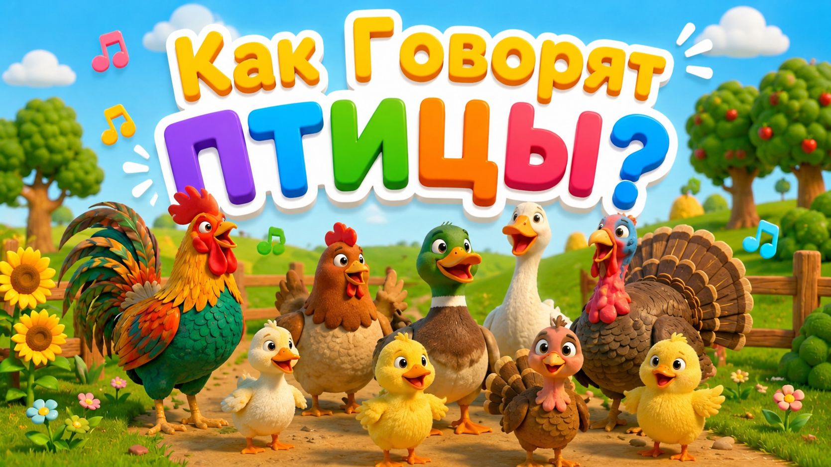 Как Говорят ПТИЦЫ? Мультик для малышей