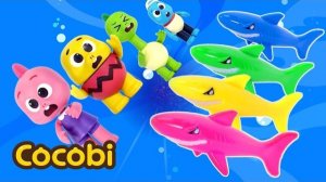 😍Беги! Радужная акула преследует меня🌈 Соревнование «Розовый против черного» | Cocobi