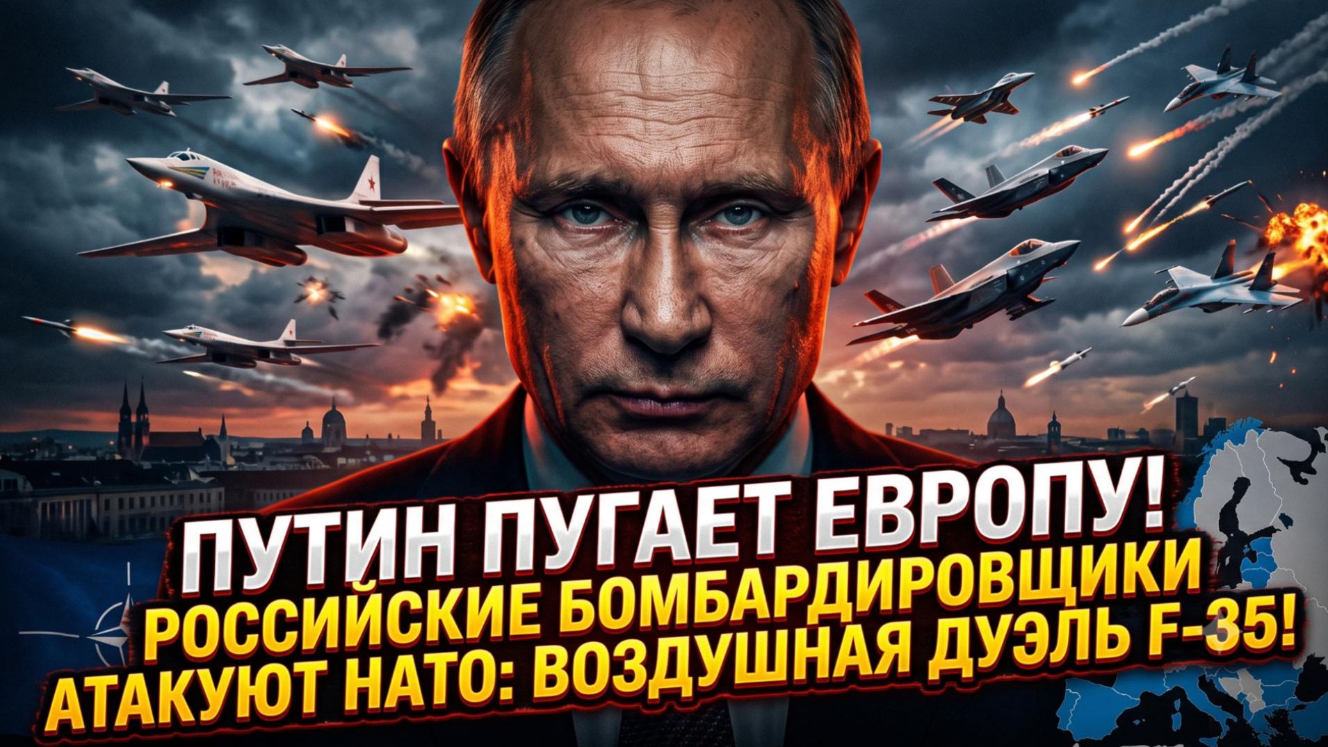 🚨 Паника в НАТО: Российские стратеги ворвались в воздушное пространство, F-35 подняты по тревоге! смотреть онлайн