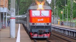 Летящий Чех! ЧС7-237 с поездом №103 Ярославль - Москва