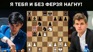 Магнус Карлсен отдает ферзя Синдарову. Просчитался!? Шахматы