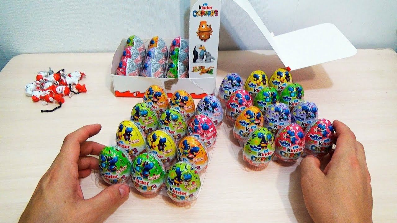 КИНДЕР СЮРПРИЗ ИГРУШКИ Новинка 2017 БЕГЕМОТИКИ обзор РАСПАКОВКА коллекции видео на рутуб
