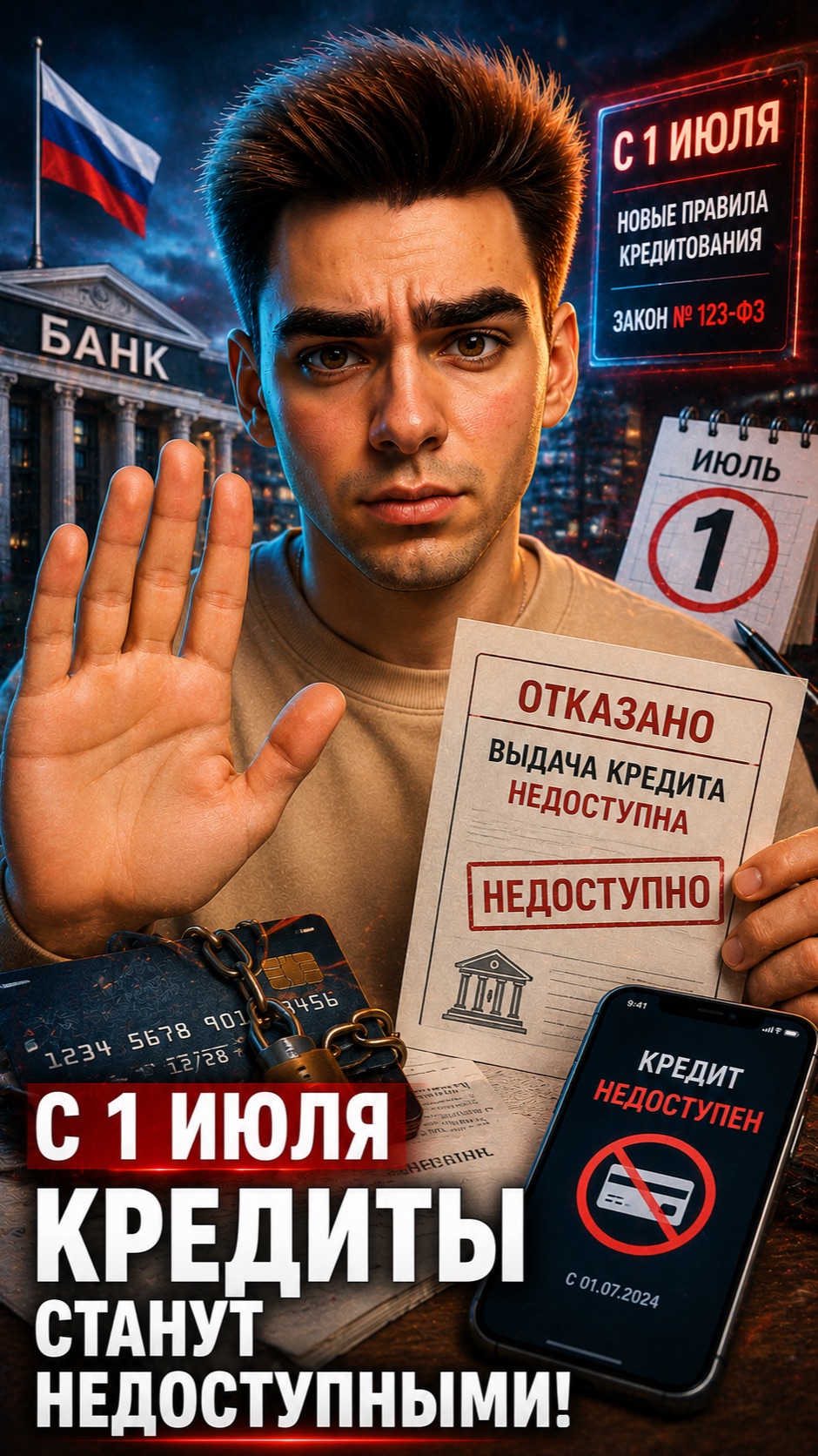С 1 июля кредиты станут менее доступными!