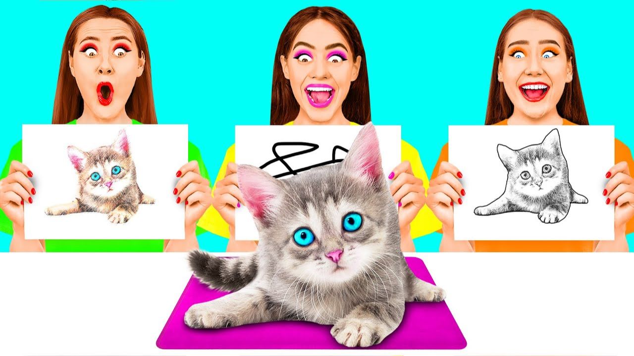 Кто Лучше Нарисует Предмет, Получит Его # Лайфхаки для Рисования от 4Teen Challenge смотреть онлайн