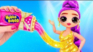 K-Pop Охотницы на Демонов на золотом, пушистом и картонном корабле! 10 поделок для кукол L.O.L.