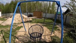Садовые качели / Делаем каркас для качели из круглой трубы!