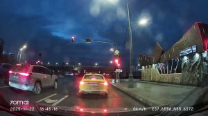 Driving in Moscow city: Бирюлёво Восточное - Царицыно - Текстильщики 22/11/2025 (timelapse 4x)