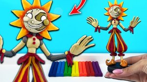 [Лепка ОК] Солнце из Новой игры ФНАФ 9. Лепка из пластилина (FNaF: Security Breach). Пластилин