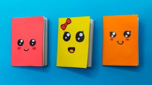 БЛОКНОТИК ИЗ БУМАГИ ОРИГАМИ 📓 Как сделать мини блокнот своими руками | Поделки для школы