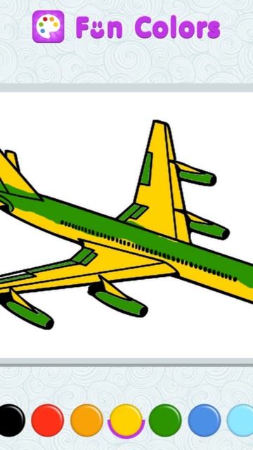 Как нарисовать и раскрасить самолет ✈️ смотреть онлайн