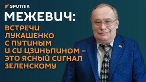 Межевич: визиты Лукашенко в РФ и Китай должны стать сигналом Зеленскому