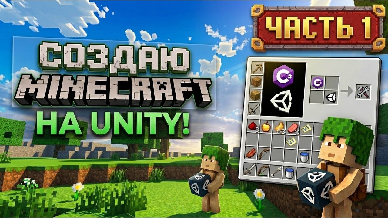 Minecraft на Unity реален? Создаю майнкрафт на Unity! смотреть онлайн