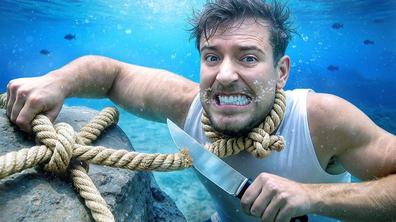 Мистер Бист. Рискнул погрузиться глубоко в воду $500,000? MrBeast дубляж