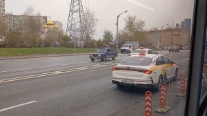 Поездка на автобусе КМ1 м.Пятницкое шоссе-м.Тушинская (030340)