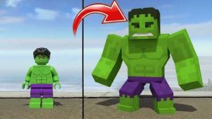 LEGO МАЙНКРАФТ - ТРАНСФОРМАЦИЯ СУПЕРГЕРОЕВ | ЛЕГО | MINECRAFT | ЧЕЛОВЕК ПАУК | SPIDER MAN