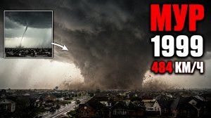 Торнадо из тонкой воронки превратилось в монстра с ветром 484 км/ч за 20 минут — Мур, Оклахома, 1999