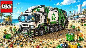 Я построил из LEGO грузовик для уборки пляжа, который работает 24 часа в сутки, 7 дней в неделю.