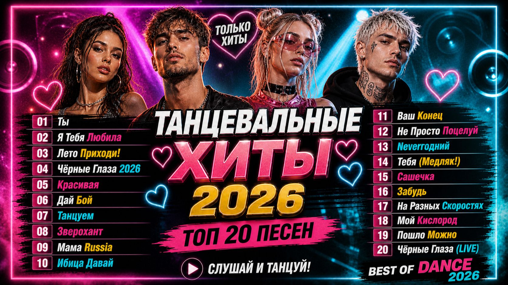 ЭТИ Танцевальные ХИТЫ Слушают ВСЕ  🔥 ТОП 20 Новинок РУССКИХ Песен 2026