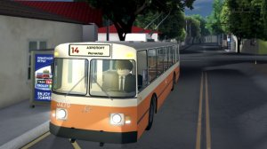 Рейс на маршруте 14 на ЗИУ-9 в игре Ташкент транспорт