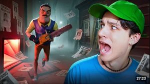 ПОБЕГ от ЗЛОГО СОСЕДА через ПОДВАЛ в Hello Neighbor
