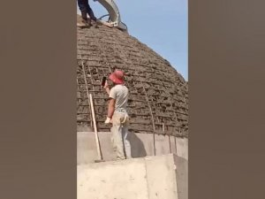 Заливка бетона купол мечети