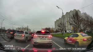 Driving in Moscow agglomeration: Отрадное - Митино 07/11/2025 (timelapse 4x)