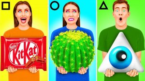 Геометрический Челлендж с Едой # Сумасшедший Челлендж с 4Teen Challenge