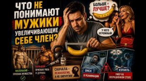 Что не понимают мужики увеличивающие себе член