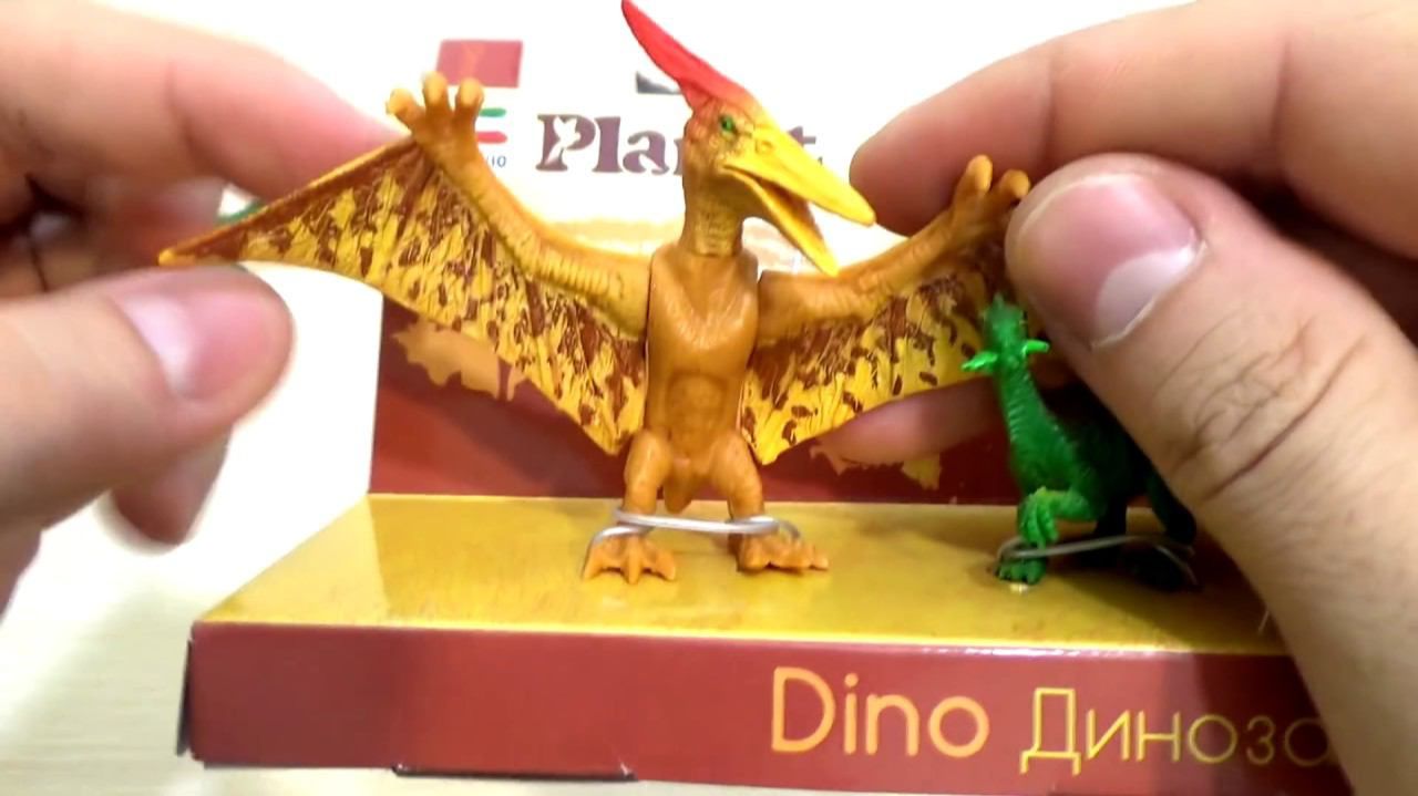 Игрушки ДИНОЗАВРЫ в КОРОБОЧКАХ 7 штук и котик распаковка Toy DINOSAURS in a box 7 pieces