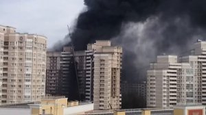 Пожар На Юго-Западе Москвы