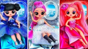 K-Pop Охотницы на Демонов: Хантрикс Бриллиант, Рубин и Сапфир в самолёте!10 поделок для кукол L.O