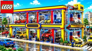 Я построил автоматизированную двухэтажную автомойку LEGO