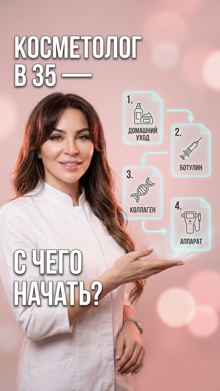 🎯 Первый раз у косметолога в 35: чёткий план без хаоса