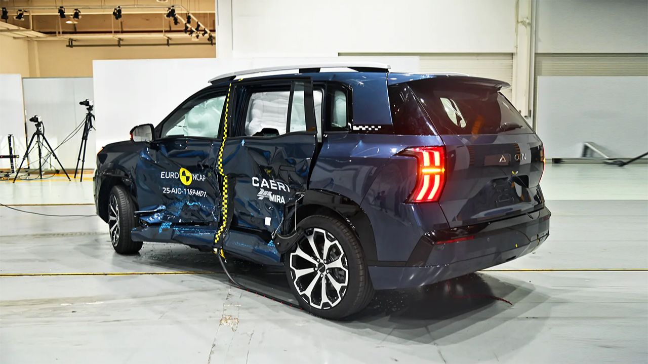 Краш-тест нового GAC Aion V 2025 года от Euro NCAP на CarMaps.Ru