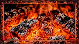 Потрескивающий камин 🔥 3 часа уютного тлеющего огня | Атмосфера для сна и отдыха.
