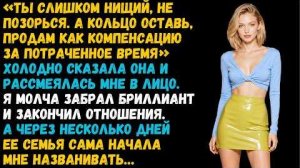 Истории из жизни «Ты слишком беден для меня… но кольцо оставь, продам!» Слушать рассказы о жизни
