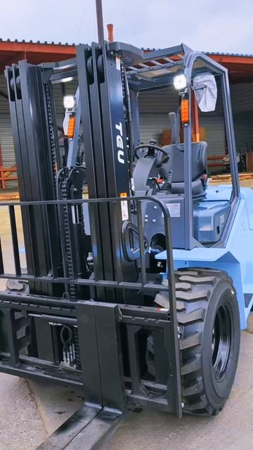 Надежный дизельный погрузчик TEU FR2D35 2WD с повышенным клиренсом #shorts #погрузчик