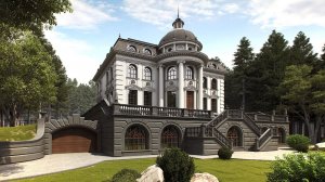 Загородный дом со шпилем