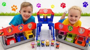Влад и Ники: миссия спасения игрушечных грузовиков из Paw Patrol