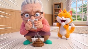 Котик опять шалит.  Игра Я кот. Котик и бабушка игра. Мультики для детей