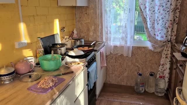 ДАЧА. СОЛНЕЧЕАЯ КУХНЯ ГОТОВА. ЗАБРАЛИ СПОРТСМЕНА, КЛУБНИКА ГИГАНТ. смотреть онлайн