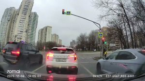 Driving in Moscow city: Печатники - Черёмушки 06/12/2025 (timelapse 4x)