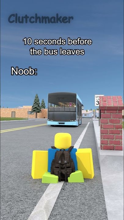 Bus driver sees you running: 💀 #roblox #shorts
