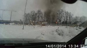 Пожар в Красногорске