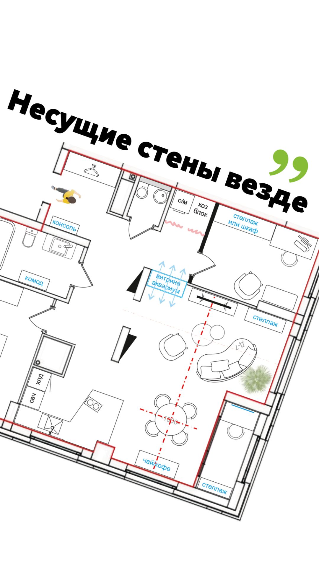 Несущие стены везде 😳 смотреть онлайн